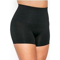 Yours Women's  Curve Black Seamless Control High Waisted Shorts Plus Size Curve