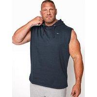 Badrhino Essential Sleeveless Hoodie - Navy