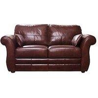 Very Home Vantage Italian Leather 2 Seater Sofa - Fsc Certified