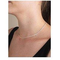 The Love Collection Sterling Silver Foxtail Chain Adjustable Necklace