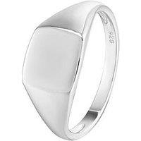 The Love Collection Gent'S Sterling Silver Oval Signet Ring