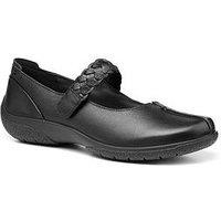 Hotter Shake Ii Wide Fit Ballerina Shoe - Black