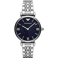 Emporio Armani Womens Two-Hand Stainless Steel Watch