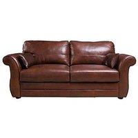 Very Home Vantage Italian Leather 3 Seater Sofa - Fsc Certified
