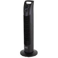 Black & Decker Tower Fan With 2 Hour Timer, 3 Speeds, Automatic Oscillation, 30-Inch, 40W, Black, Bxft50002Gb
