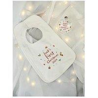 The Personalised Memento Company Personalised 1St Christmas Baby Bundle