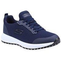 Skechers Slip On Athletic Slip Resistant Workwear Trainers - Navy