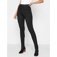 Long Tall Sally Ponte Seam Detail Legging - Black
