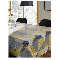 Catherine Lansfield Larrson Geo Ochre Tablecloth