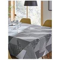 Catherine Lansfield Larsson Geo Grey Tablecloth