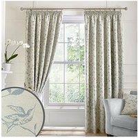 Curtina Bird Trail Pencil Pleat Lined Curtains