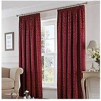 Dreams & Drapes Woven Eastbourne Pencil Pleat Lined Curtains