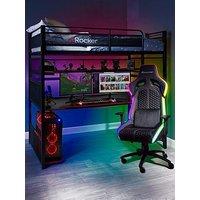 X Rocker Battlestation Bed, Mattress And Desk - Bed Frame Only