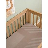 Clair De Lune 2 Pack Fitted Cotton Cot Sheets (120 X 60 Cm) - Grey
