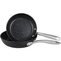 Prestige Scratch Guard Aluminium Non-Stick Induction Twin Pack Frying Pan Set (21/25 Cm)