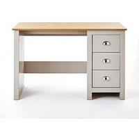 Very Home Atlanta Study Desk - Light Grey/Oak