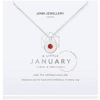 Joma Jewellery A Little Birthstone Necklace In Silver Plating