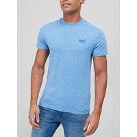 Superdry Essential Logo Embroidered T-Shirt - Light Blue