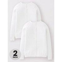The Very Collection Girls 2 Pack Summer Cardi - White