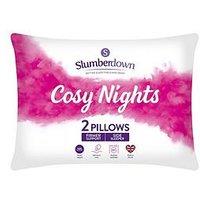Slumberdown Cosy Nights Firm Pillow - 2 Pack - White