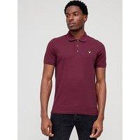 Lyle & Scott Regular Fit Logo Polo Shirt - Dark Red