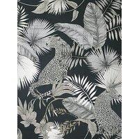 Arthouse Tropical Leopard Neutral Wallpaper