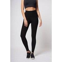 Tlc Sport Performance Tummy Control Lightweight Strong Compression Legging - Black
