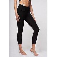 Tlc Sport Performance Extra Strong Compression Figure Firming Cropped Legging - Black