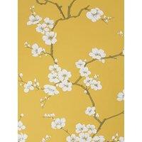 Fresco Apple Blossom Ochre Wallpaper