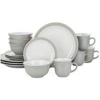 Waterside 16 Piece Grey Camden Dinner Set