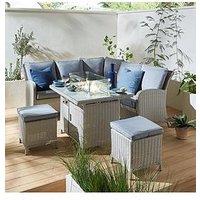 Very Home Athens Compact Corner Set With Firepit Table