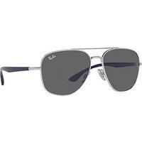 Ray-Ban Metal Frame Square Sunglasses - Grey