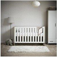 Obaby Nika Cot Bed - Grey Wash/White