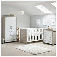 Obaby Nika 3-Piece Room Set - Grey Wash/White