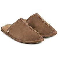 Totes Isotoner Suede Mule - Tan