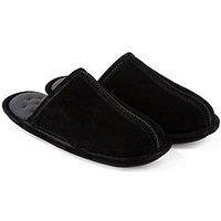 Totes Isotoner Suede Mule - Black