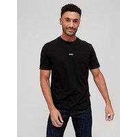 Boss Relaxed Fit Centre Logo T-Shirt - Black
