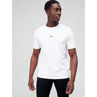 Boss Relaxed Fit Centre Logo T-Shirt - White
