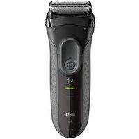 Braun Series 3 Proskin 3000S Electric Shaver, Black - Rechargeable Electric Razor