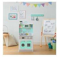 Teamson Kids Little Chef Madrid Classic Play Kitchen - Mint / Grey