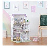 Teamson Kids Olivia'S Little World - Lavender Handcrafted Grand Dollhouse And Accessories