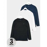 Badrhino 3 Pack Long Sleeve T-Shirt - Multi