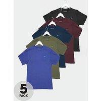 Badrhino 5 Pack Short Sleeve T-Shirt - Multi