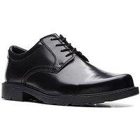 Clarks Kerton Lace Derby Shoes - Black