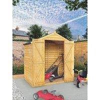 Mercia 4 X 6 Ft Overlap Apex Windowless Shed With Double Doors - Fsc Certified
