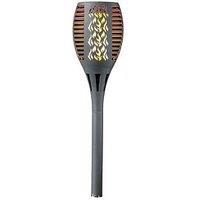 Smart Solar Compact Flaming Solar Torch Slate - 2-Pack