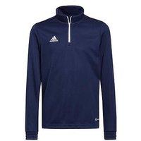 Adidas Youth Entrada 22 Training 1/2 Zip Top - Navy