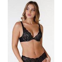 Wonderbra Refined Glamour Cleavage Triangle Bra - Black