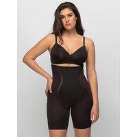 Maidenform Firm Foundations Hi Waist Thigh Slimmer - Black