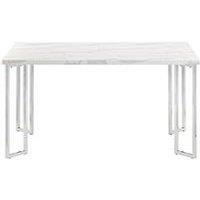 Julian Bowen Positano 150 Cm Marble And Chrome Dining Table